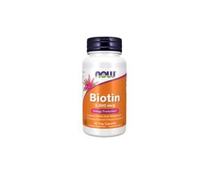 Biotina 5000 mcg 60 cápsulas vegetales Now Foods