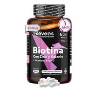 Biotina para el Cabello 10.000 mcg + Zinc + Selenio + B12 | 365 Comprimidos