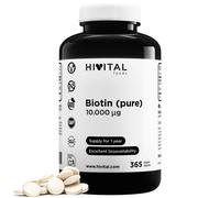 Biotina pura 10.000 mcg | 365 comprimidos veganos. Hivital