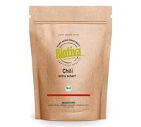 Biotiva Chili pimienta de Cayena molido orgánico 250 g - polvo molido fino (Cayena, Capsicum frutescens) - chile en polvo ardientemente picante - llenado en Alemania