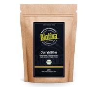 Biotiva Hojas de Curry Bio 100g - para condimentar platos - controlado y certificado en Alemania
