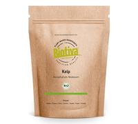 Biotiva Polvo de algas kelp orgánicas - 200 g - yodo natural - laminariales - llenado en Alemania (DE-ÖKO-005) - 100% vegano - sin agentes de relleno ni sustancias disociadoras.