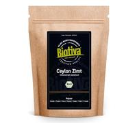 Biotiva Polvo de canela de Ceilán orgánica 500g (2x250g) - polvo de canela - vegano - sin azúcar añadido - envasado y controlado en Alemania (DE-ÖKO-005)