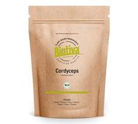 Biotiva Polvo de cordyceps orgánico 2x125 g - 100% orgánico - ascomiceto parasítico - hongo vital - vegano - sind aditivos - llenado y certificado en Alemania