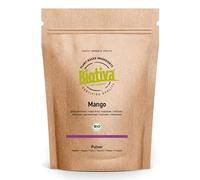 Biotiva Polvo de mango orgánico liofilizado 110 g - polvo de fruta - vegana - libre de lactosa - Mangifera indica - llenado y verificado en Alemania (DE-ÖKO-005)