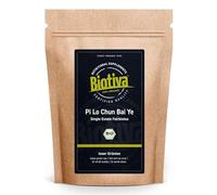 Biotiva Té verde Pi Lo Chun orgánico 100g - sin aditivos - controlado y embotellado en Alemania