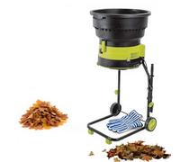 Biotrituradora Eléctrica 2500W Con Bolsa Recolectora Y Ruedas, Trituradora De Hojas Jardín 8000 RPM, Compostador Bladeless, Protección Sobrecarga Segura(Standard)