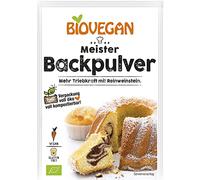 Biovegan Polvo de hornear ecológico con tártaro puro, sin aditivos, ideal para hornear pasteles, magdalenas, cupcakes y más, ecológico, sin gluten y vegano, 48 x 17 g