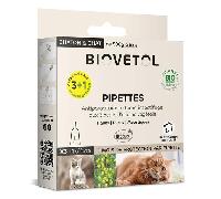 Biovetol - Antiparasitario - Pipetas Orgánicas para Gatos/Gatitos - 1 ml (x3 + 1 Gratis)