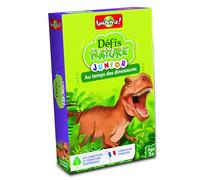Bioviva DESAFÍOS Naturaleza Junior - DINOSAURES | Tarjetas infantiles - Batalla temática Dinos - desde 5 años - 1 a 4 jugadores - Fabricado en Francia