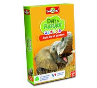 Bioviva- Défis Rois de la Savane Retos Nature Junior-Reyes de la Sabana adecuadas para Ganar la Batalla-Juego de Cartas-1 a 4 Jugadores-5 años, Color Non, Large (280228)