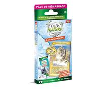 Bioviva - Pack de Inicio - Pantera de Las Nieves - GANA el máximo de batallas apuestas por Las características de Tus Animales. - De 1 a 2 Jugadores - a Partir de 7 años - Fabricado en Francia -