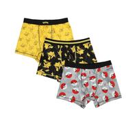 Bioworld Calzoncillos bóxer Pokémon para hombre, paquete de 3 unidades, Catch 'Em All Comfort, Multi colorido, Small