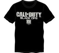 BIOWORLD Camiseta de Manga Corta Marca Modelo T-Shirt Call of Duty Black Ops IV Logo Argento L