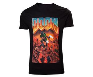 Bioworld Doom T-Shirt -L- Box Art, Schwarz [Importación Alemana]