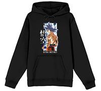 Bioworld Dragon Ball Super Goku Ultra Instinct - Sudadera negra para hombre, Negro -, XX-Large