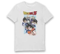 Bioworld Dragon Ball Z Group Camiseta blanca
