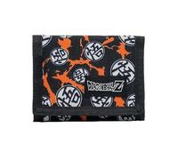 Bioworld Dragon Ball Z Logo Bolt - Cartera triple de nailon, multicolor, talla única, Contemporáneo