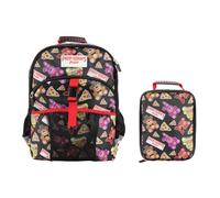 Bioworld Juego de mochila y lonchera de 16 pulgadas para la escuela y viajes, Five Nights Black