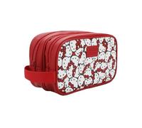 Bioworld Kit de cosméticos de tocador, Hello Kitty Face AOP Rojo, Talla unica