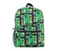 Bioworld Minecraft Creeper All-Over Print - Mochila de 45.7 cm, Minecraft Green-1, Talla unica