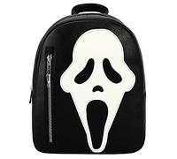 Bioworld Mini mochila negra que brilla en la oscuridad, con cara de fantasma, personaje de película de terror, color negro, talla única, clásica