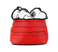 Bioworld Peanuts Snoopy House - Bolso bandolera rojo de 7.75 pulgadas, Peanuts Snoopy House Rojo, Talla única