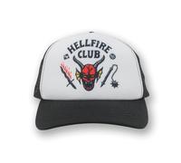 Bioworld Stranger Things - Gorra de camionero Hellfire Club, color negro, Negro, Talla única