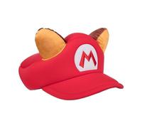 Bioworld The Super Mario Video Game Raccoon Red Cosplay Sombrero con orejas
