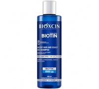 Bioxcin Biotina Champú 300 ml para todo tipo de cabello con biotina vitamina B3 B5 B6 zinc y agua termal cuidado diario para un cabello más fuerte y un cuero cabelludo bien cuidado sin SLES ni