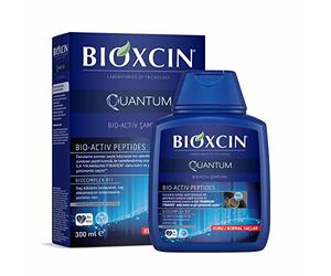 Bioxcin Quantum Bio-Active Champú 300 ml - Champú anticaída para adelgazamiento del cabello, más plenitud y fuerza, con BioComplex B11 y péptidos, sin parabenos