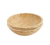 BIOZOYG Cuenco redondo de bambú de 19,5 cm de diámetro para alimentos fríos y calientes, cuenco para sopa, plato de servir sostenible, cuenco para pasta, cuenco de Buda, vajilla de fiesta, cuenco