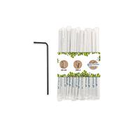 BIOZOYG Pajitas de papel 22cm I Pajita negra 5mm Ø I Pajita biodegradable I Pajitas para cócteles envasadas individualmente I Pajitas de papel flexibles 250 unidades