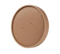 BIOZOYG tapa desechable orgánica para tazas 600ml, 800ml I tapa desechable compostables con revestimiento y agujeros para vapor I 500 tapas biodegradable de cartón marrón para taza