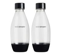 sodastream Fuse - Botellas de agua reutilizables de 0,5 litros, aptas para lavavajillas, paquete de 2 unidades para bebidas espirituosas, terras, arte y fuentes de agua con gas para sabores
