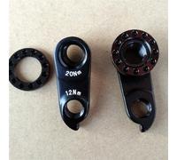 BIPANO 1 Juego de patilla de cambio de bicicleta, for KTM, for eje M12 * P1.75, for Myroon Prestige, for 10-40, for Bark MECH Dropout Cuadro de bicicleta de montaña de carbono Patilla de cambio traser