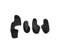 BIPANO 4 piezas de cubierta de cuero de microfibra for reposabrazos de panel de puerta de coche, negro/beige, for VW, for Touran, 2006 2007 2008 2009 2010 2011 2012 2013 2014 2015 Apoyabrazos del pane