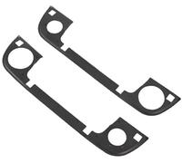 BIPANO Para juntas de manija puerta exterior Aramox, 2 piezas, sello plástico delantero izquierdo derecho, reemplaza a 51218122441 embellecedor de la cubierta de la manija de la puerta del coche