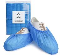 biped 100 cubrezapatos desechables sin látex - antideslizantes con banda elástica - protectores impermeables contra suciedad y humedad - para casa, consulta y taller z2935