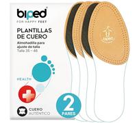 biped 2 pares de mediasuelas de cuero con carbón activo - Almohadillas para el antepié Plantillas para zapatos - Almohadillas para la planta del pie para hombres y mujeres z1782(43-44)