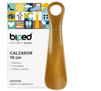 biped calzador de plástico 18 cm - Mini cuerno de zapato de viaje ergonómico - Ideal para niños y adultos - Accesorio práctico y compacto z2798(dorado metálico)