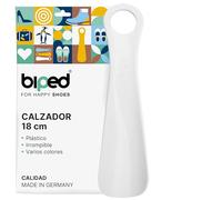 biped Calzador de plástico - calzador de 18 cm - para calzarse - ayuda para la colocación - producción alemana z2798(blanco)