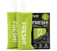 biped FRESH! desodorante premium para calzado - cojín aromático con carbón de bambú activo - elimina olores y sudor de zapatillas, zapatos deportivos y mochilas z2925(CITRUS, 2 pieces)