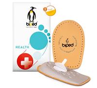 biped HEALTH 2 pares - talonera de cuero de curtido vegetal - elevador de talón para todos los zapatos - talonera agradablemente suave con espuma de látex - autoadhesivo z2040(41-43)