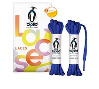 biped LACES 2 pares de cordones de poliéster resistente al desgarro para zapatos, zapatillas deportivas, deportivas y para correr de mujer y hombre ovalados 6 mm z2912(#18 royal blue,100 cm)