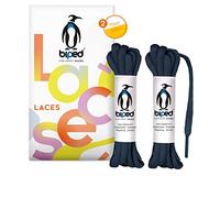 biped LACES 2 pares de cordones de poliéster resistente al desgarro para zapatos, zapatillas deportivas, deportivas y para correr de mujer y hombre ovalados 6 mm z2912(#29 navy blue,90 cm)