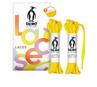 biped LACES 2 pares de cordones de poliéster resistente al desgarro para zapatos, zapatillas deportivas, deportivas y para correr de mujer y hombre ovalados 6 mm z2912(#5 yellow,100 cm)
