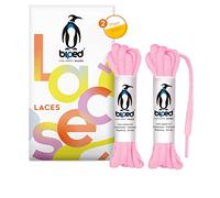 biped LACES 2 pares de cordones de poliéster resistente al desgarro para zapatos, zapatillas deportivas, deportivas y para correr de mujer y hombre ovalados 6 mm z2912(#11 baby pink,90 cm)