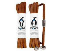 biped LACES 2 pares de cordones elásticos con cápsula de metal twist lock cordones de goma sin ataduras para 2 pares de zapatos - plano 6 mm z2910(#25 light brown)