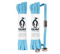 biped LACES 2 pares de cordones elásticos con cápsula de metal twist lock cordones de goma sin ataduras para 2 pares de zapatos - plano 6 mm z2910(#17 light blue)